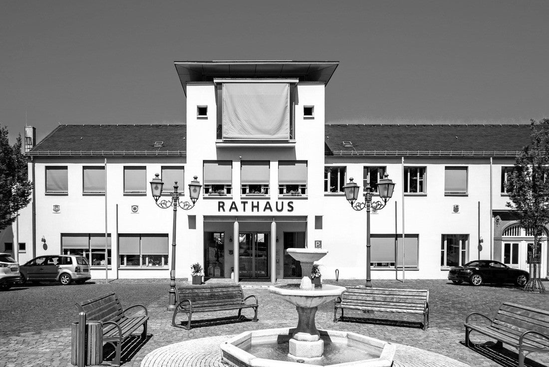 Town hall in Koenigstein im Taunus, Hessen, Germany 2000pc PuzzleBlack and White