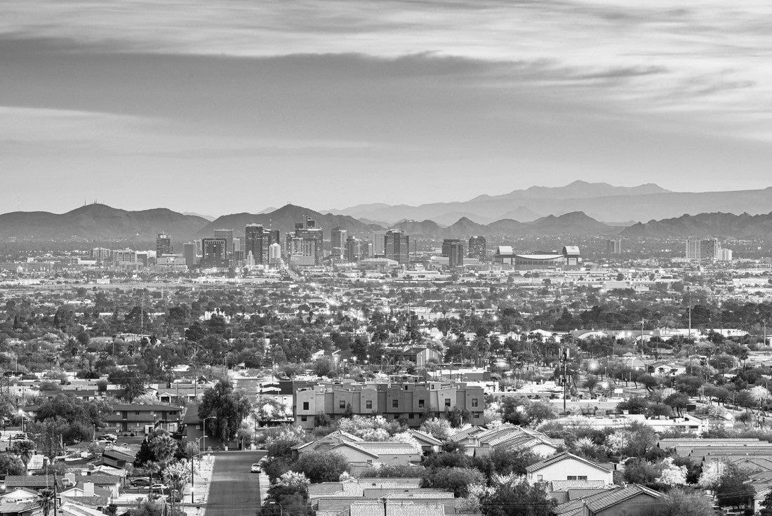 Downtown Phoenix, Arizona, USA cityscape at dusk 2000pc PuzzleBlack and White