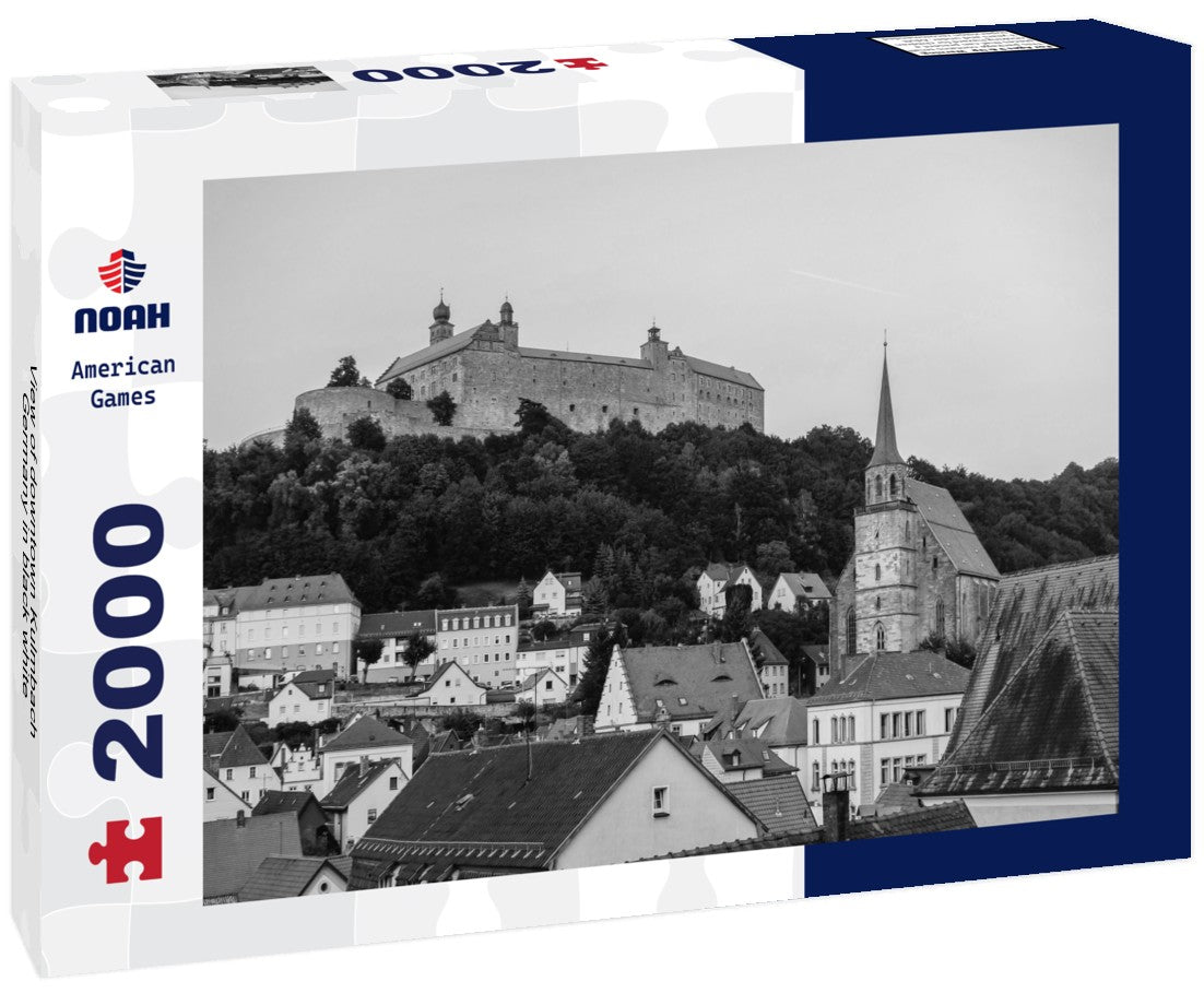 downtown Kulmbach, Germany 2000pc PuzzleBlack and White