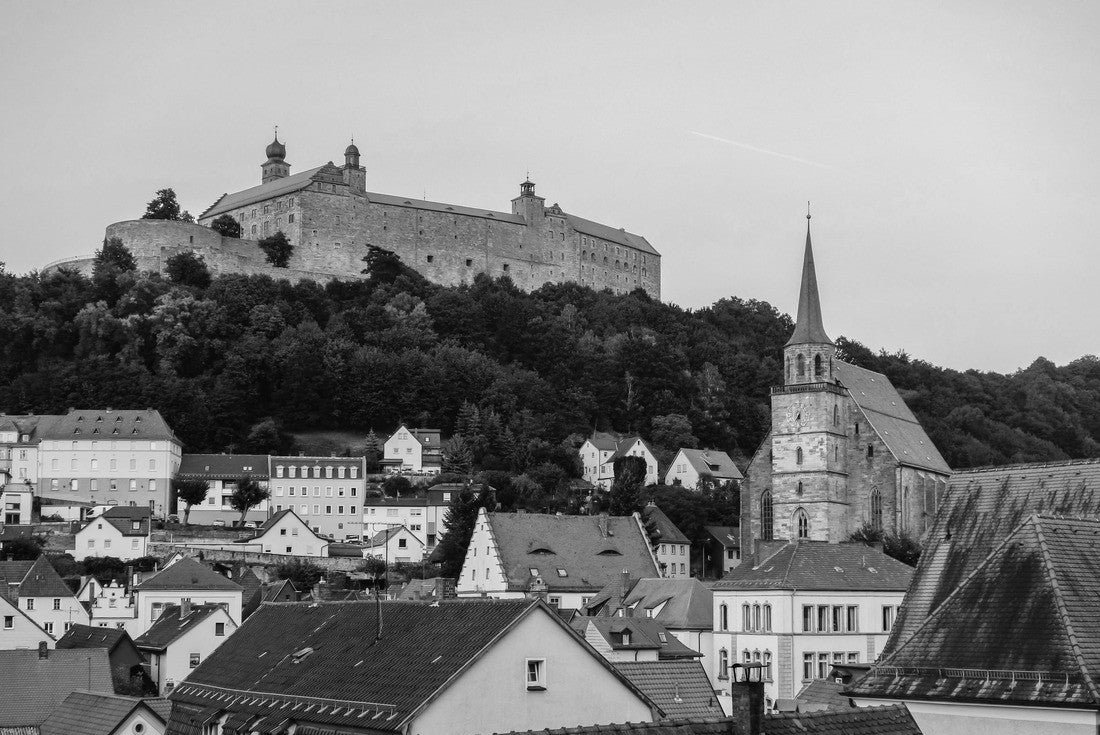downtown Kulmbach, Germany 2000pc PuzzleBlack and White