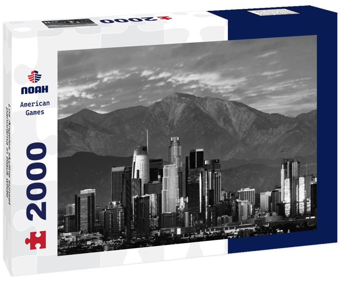 Los Angeles skyline Sunset 2000pc PuzzleBlack and White