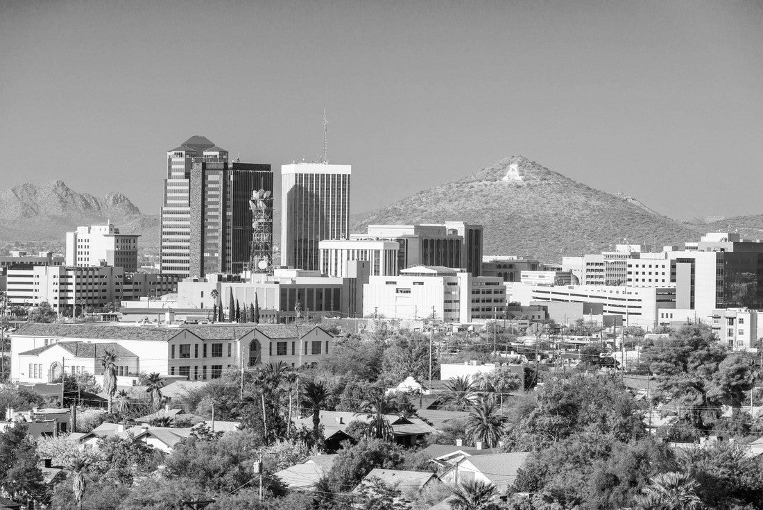 Tucson, Arizona, USA downtown skyline in the afternoon 2000pc PuzzleBlack and White