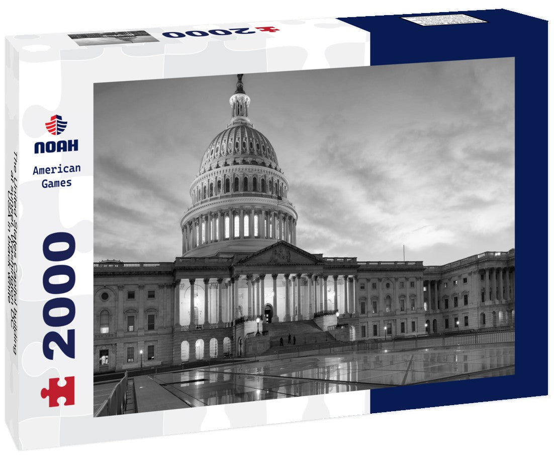 The United States Capitol building at sunset, Washington DC, USA 2000pc PuzzleBlack and White