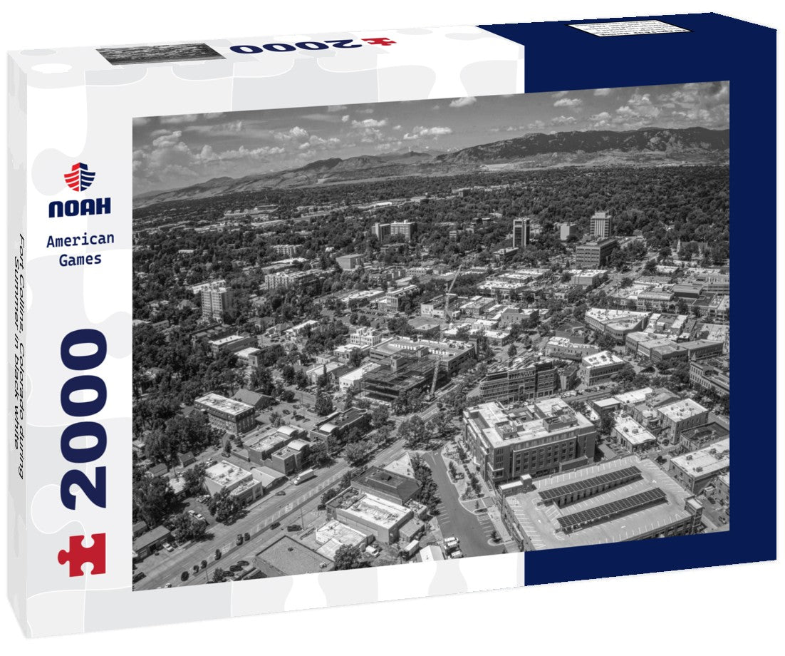 Fort Collins, Colorado during Summer 2000pc PuzzleBlack and White