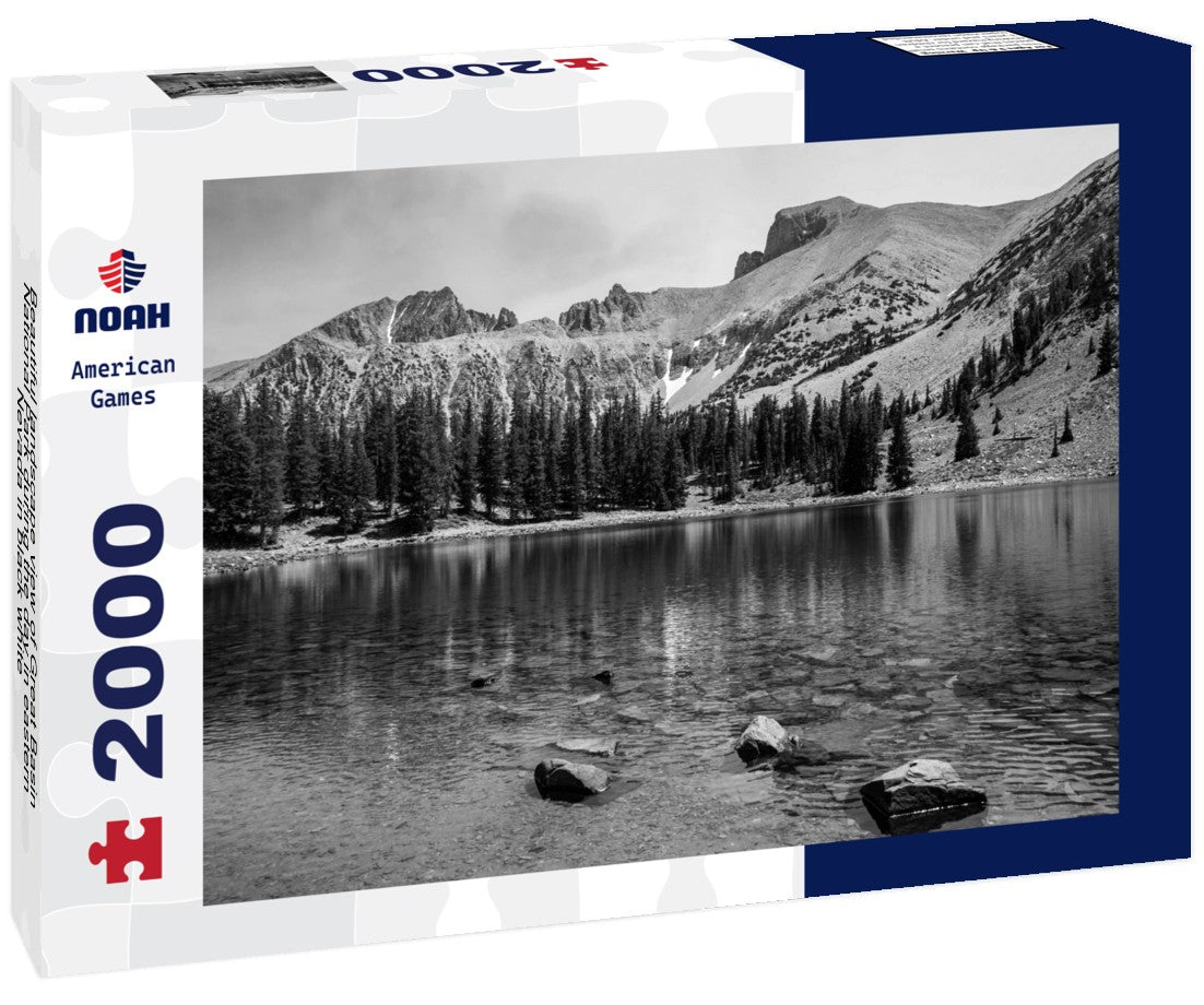Noah Jigsaw Puzzle Beautiful landscape view of Great Basin National Park during the day in eastern Nevada in black white 2000 pieces