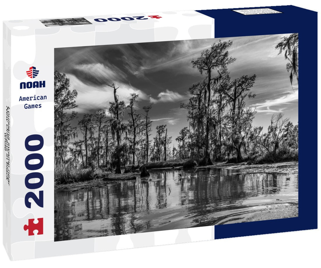 Louisiana swamp near New Orleans 2000pc PuzzleBlack and White
