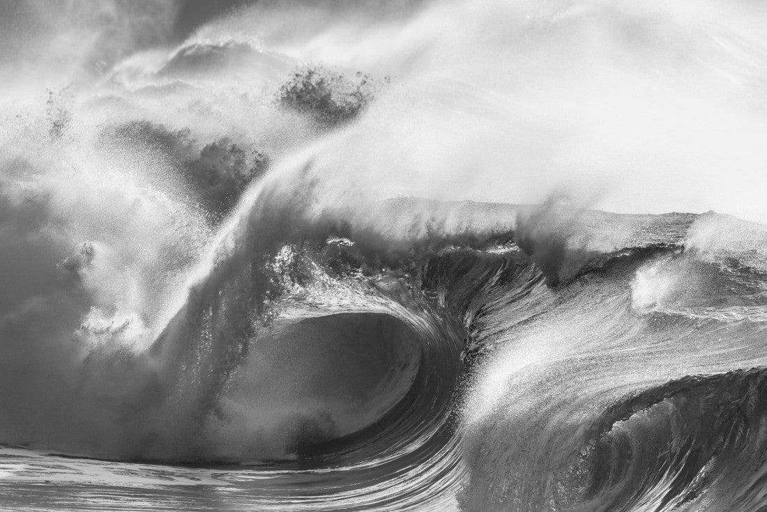 huge green shore waves dramatic sunsets 2000pc PuzzleBlack and White