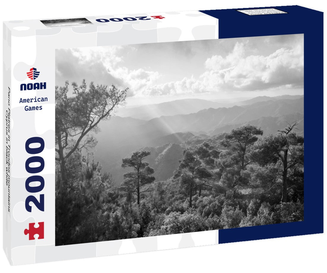 Pano Platres in Troodos mountains, Cyprus 2000pc PuzzleBlack and White