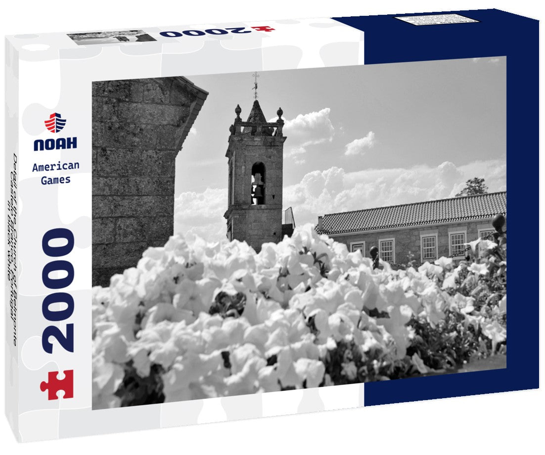 Detail of the Church of Belmonte, Castelo Branco, Portugal 2000pc PuzzleBlack and White