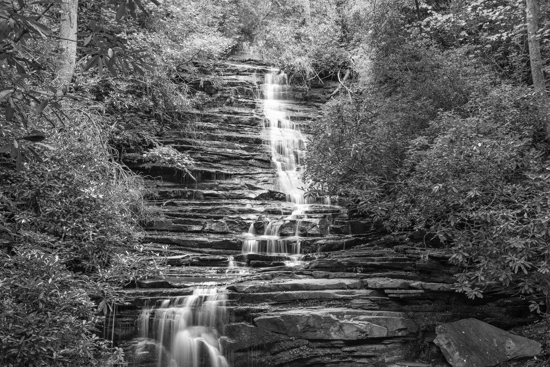 Panther Falls, Rabun County, Georgia at Tallulah River 2000pc PuzzleBlack and White