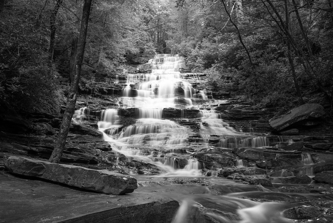 Minnehaha Falls, Rabun County, Georgia on Falls Creek 2000pc PuzzleBlack and White