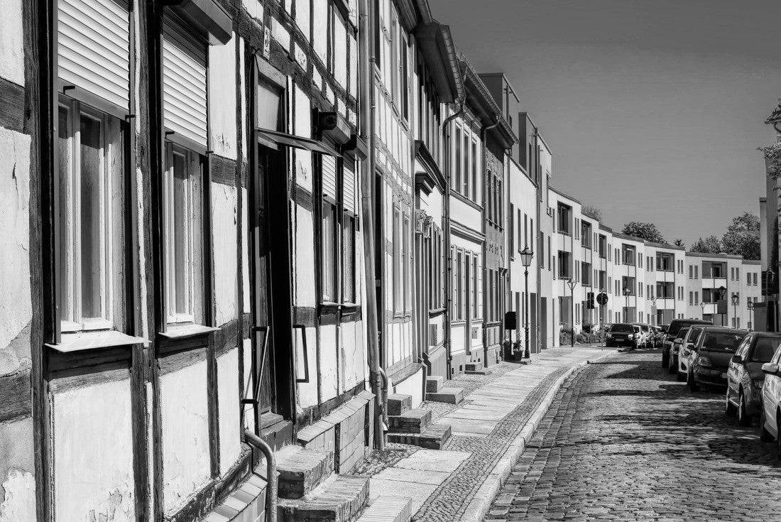 Bernau near Berlin, Germany - old and new buildings 2000pc PuzzleBlack and White