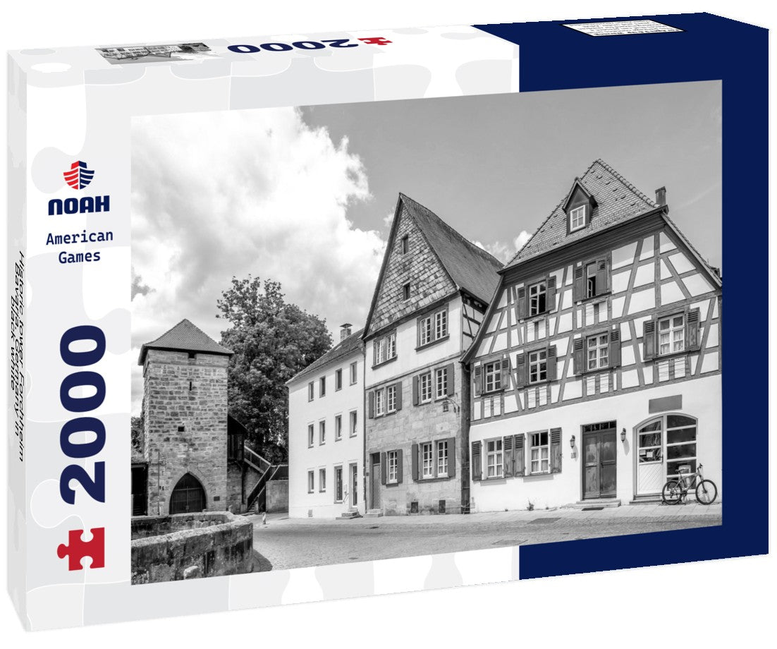 Historic tower Forchheim, Bavaria, Germany 2000pc PuzzleBlack and White