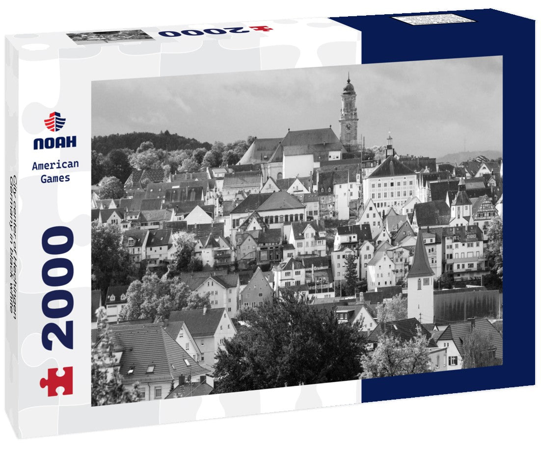 City center of Hechingen, Germany 2000pc PuzzleBlack and White