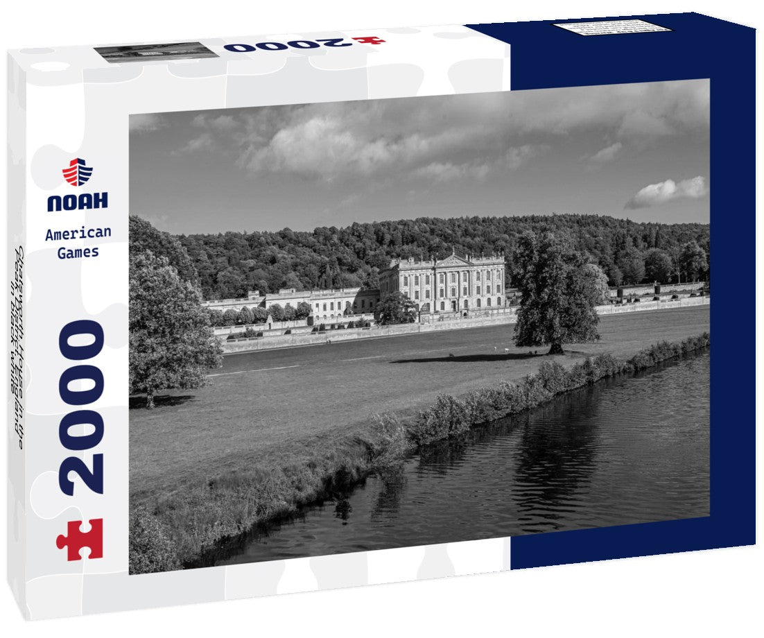 Chatsworth House in the Peak District, England 2000pc PuzzleBlack and White