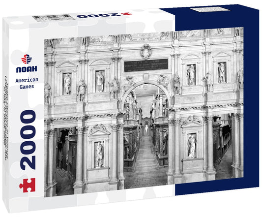 Noah Jigsaw Puzzle Teatro Olimpico in Vicenza, UNESCO World Heritage Site in Italy in black white 2000 pieces