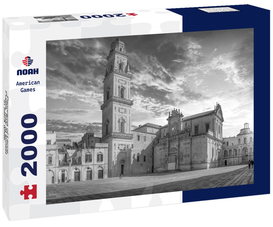 Lecce, Puglia, Italy at sunset 2000pc PuzzleBlack and White