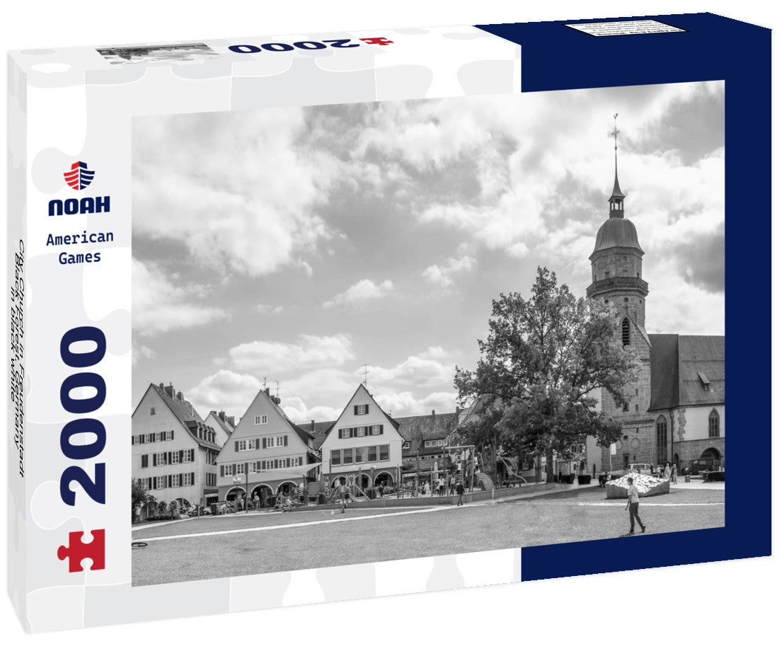 City Church in Freudenstadt, Black Forest, Germany 2000pc PuzzleBlack and White