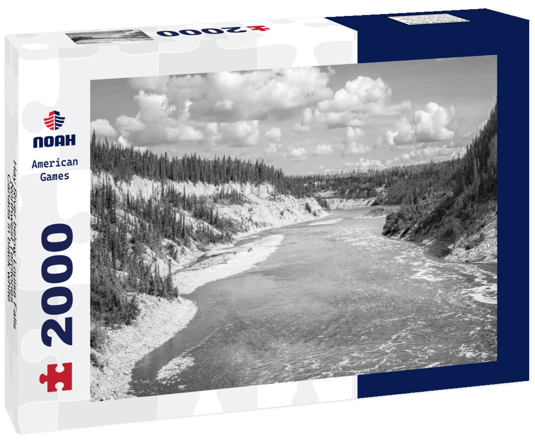 Hay River below Louise Falls, Northwest Territories, Canada 2000pc PuzzleBlack and White