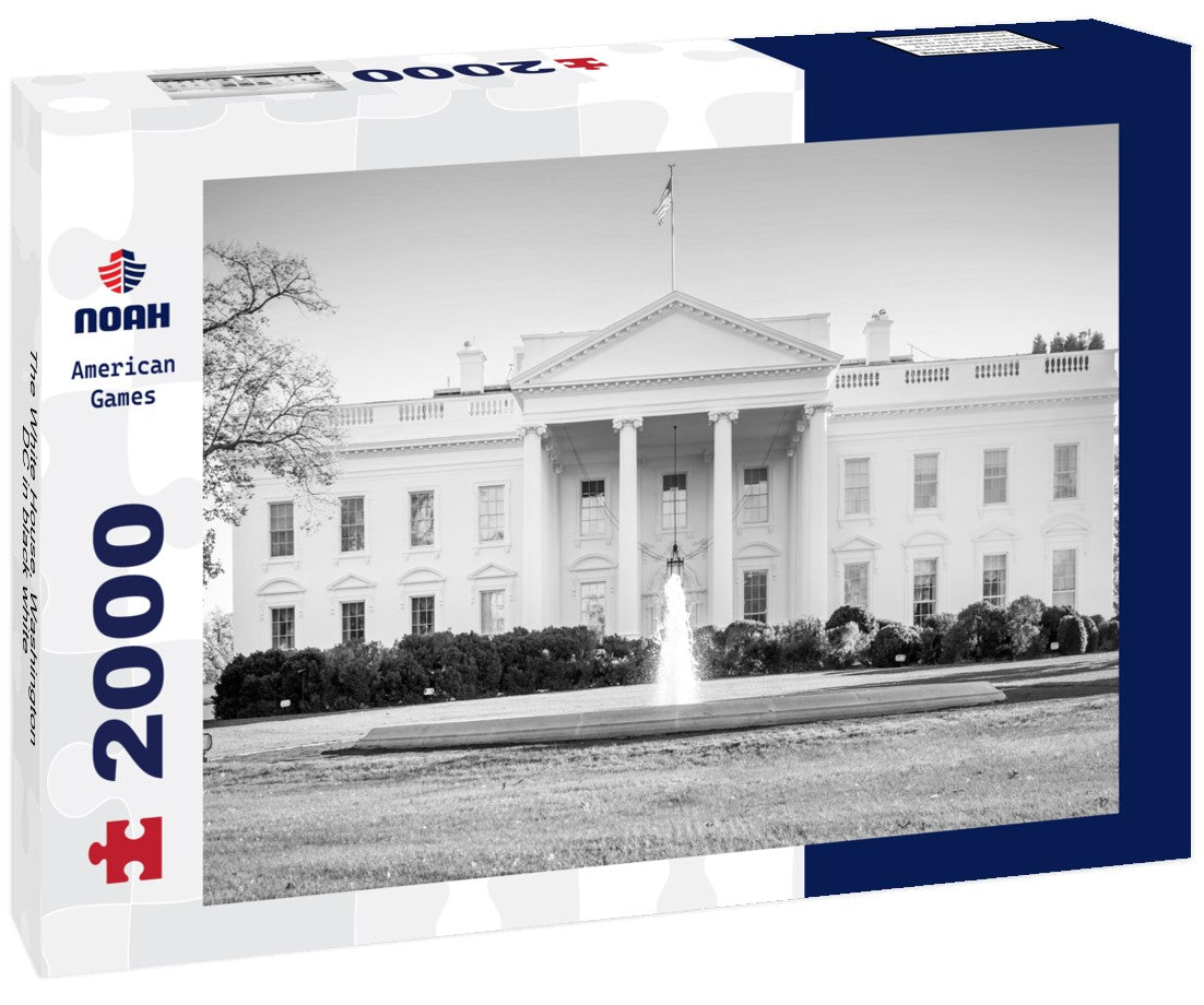 The White House, Washington DC 2000pc PuzzleBlack and White