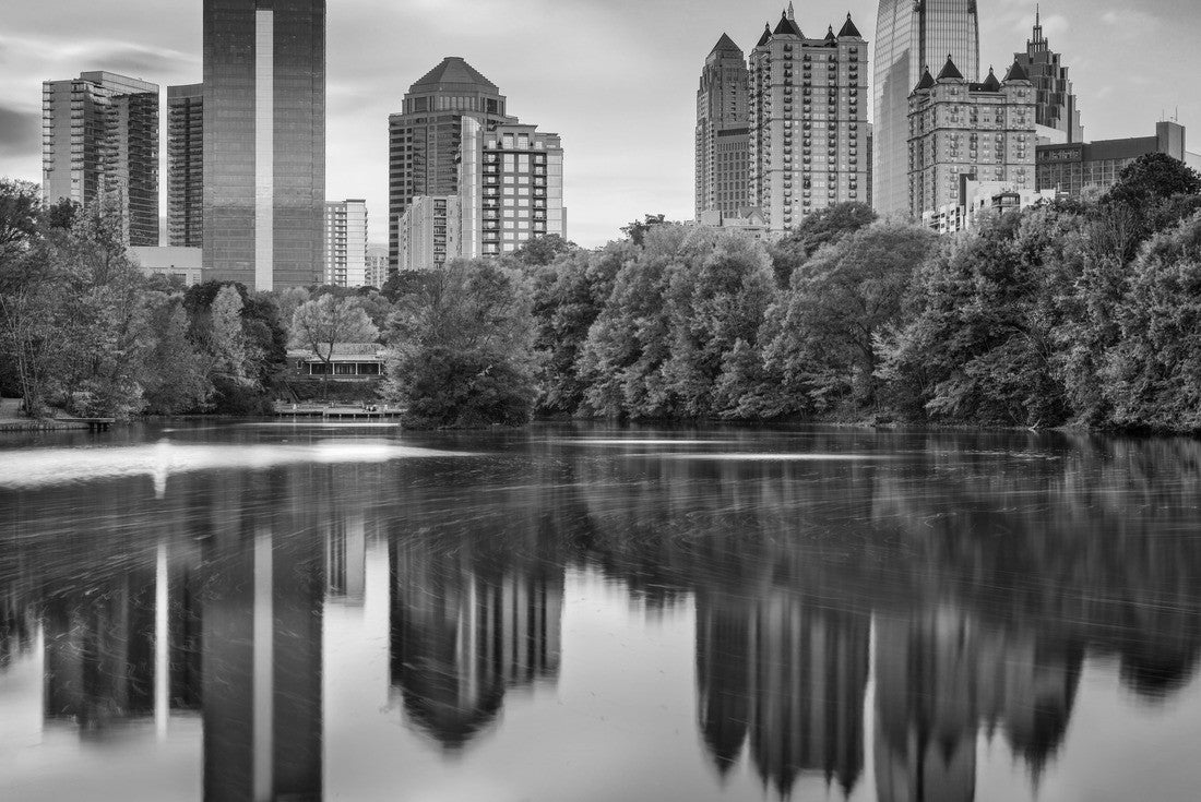 Atlanta, Georgia, USA Piedmont Park skyline in autumn 2000pc PuzzleBlack and White