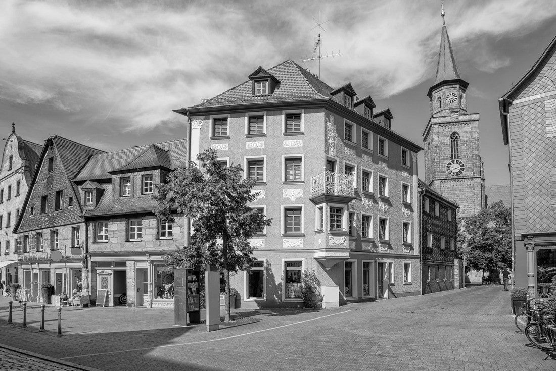Historic City Center of Fürth, Germany 2000pc PuzzleBlack and White