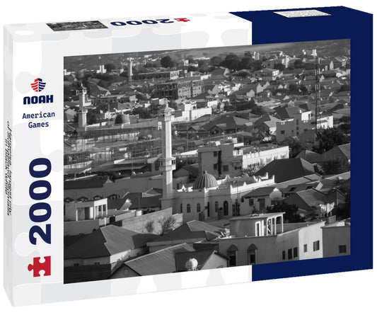 Noah Jigsaw Puzzle Hargeisa, largest city of Somaliland, Somalia in black white 2000 pieces