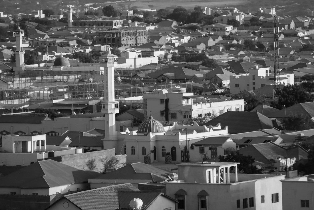 Hargeisa, largest city of Somaliland, Somalia 2000pc PuzzleBlack and White