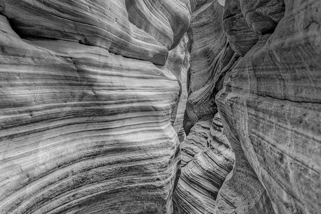 Noah Jigsaw Puzzle Red slot canyon background near Zion National Park, Utah in black white 2000 pieces