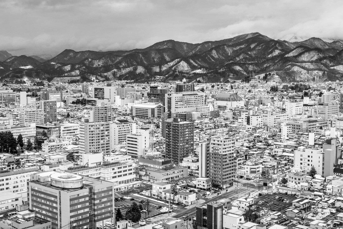 Yamagata, Japan City skyline at night 2000pc PuzzleBlack and White