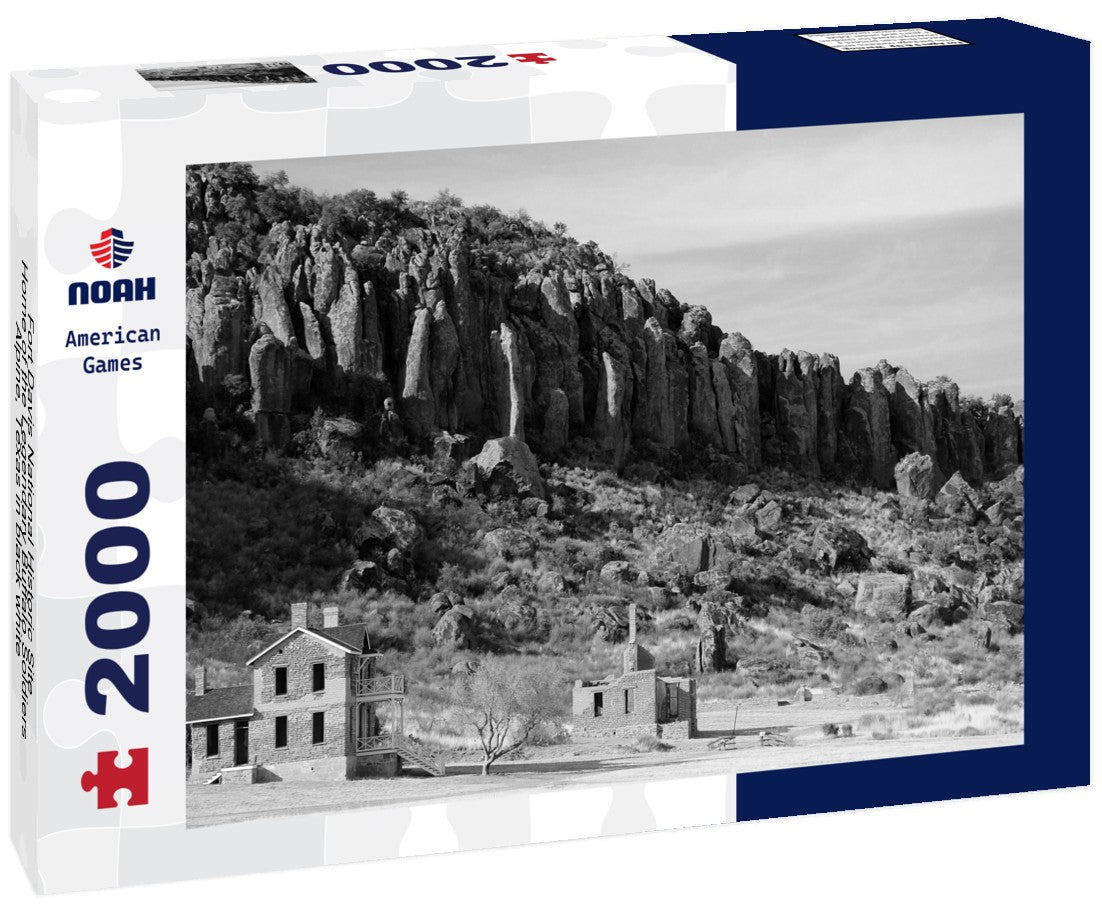 Fort Davis National Historic Site, Home of the Legendary Buffalo Soldiers, Alpine, Texas 2000pc PuzzleBlack and White