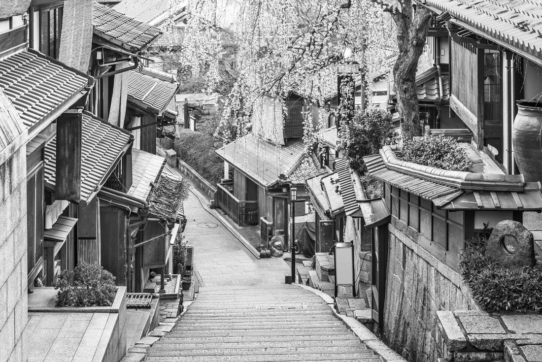 Kyoto, Japan in spring in the Higashiyama District 2000pc PuzzleBlack and White