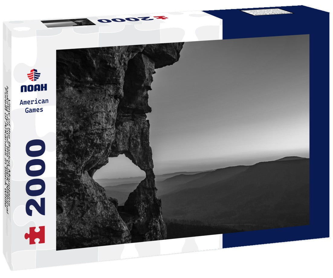 the Boston Mountains, looking out over the Ozark National Forest of Arkansas 2000pc PuzzleBlack and White