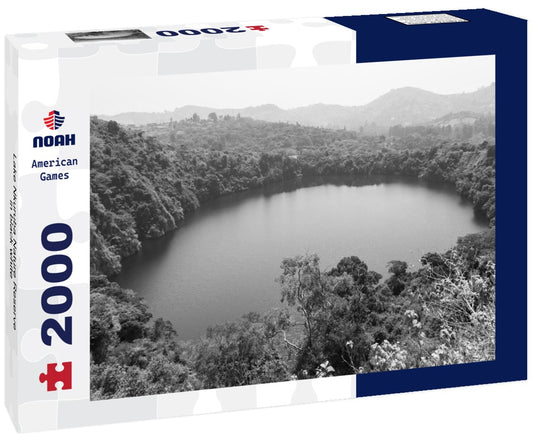 Noah Jigsaw Puzzle Lake Nkuruba Nature Reserve in black white 2000 pieces