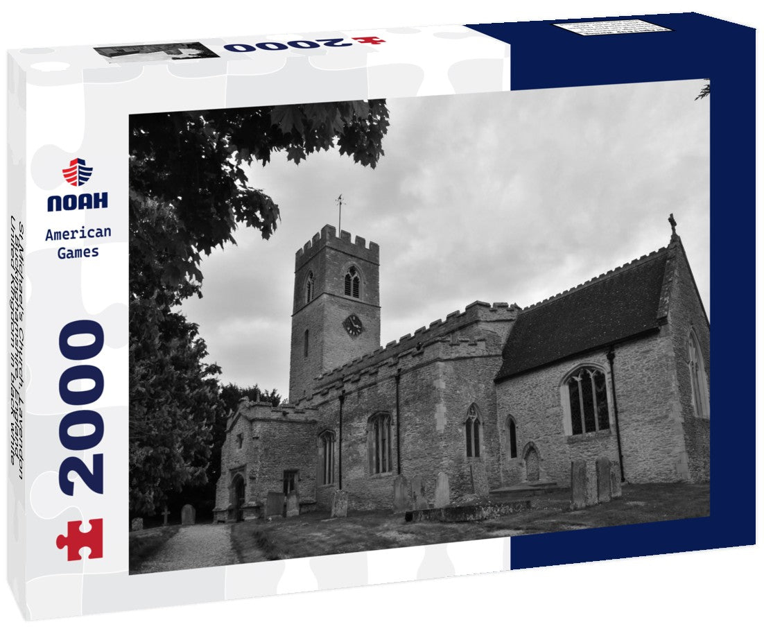 St Michael's Church, Lavendon, Buckinghamshire, England, United Kingdom 2000pc PuzzleBlack and White
