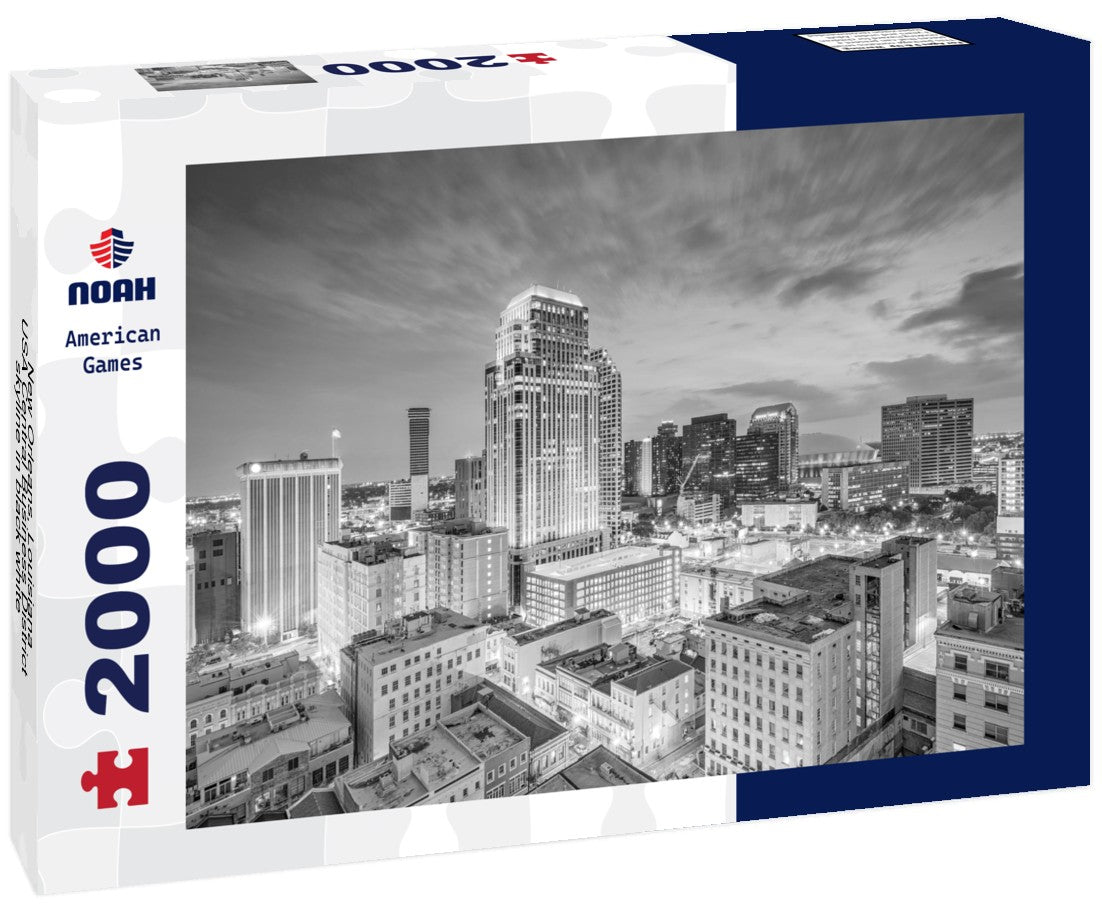New Orleans, Louisiana, USA Central Business District skyline 2000pc PuzzleBlack and White