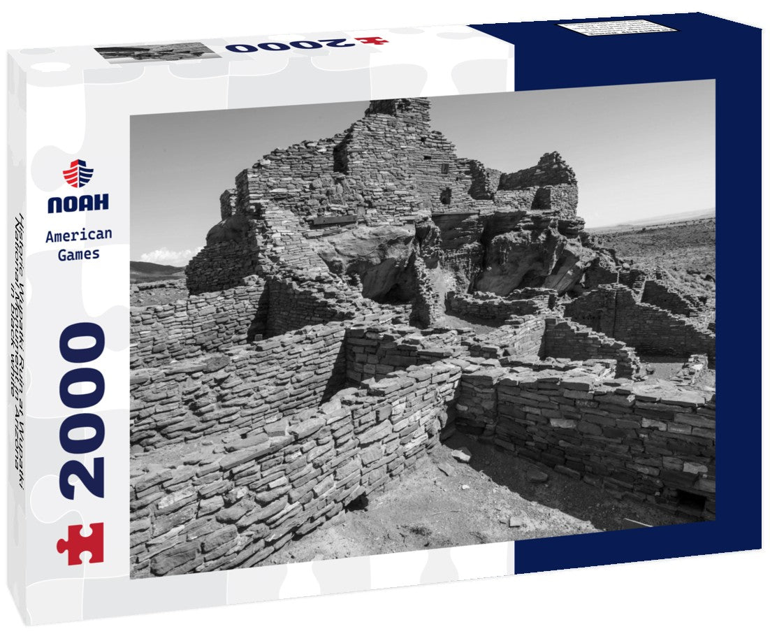 Historic Wupatki Ruin at Wupatki National Monument in Arizona 2000pc PuzzleBlack and White