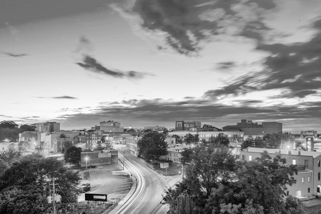 Athens, Georgia, USA downtown cityscape 2000pc PuzzleBlack and White