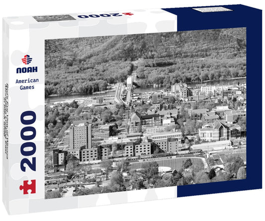 Noah Jigsaw Puzzle Bird's Eye View of Winona, Minnesota Looking East in black white 2000 pieces