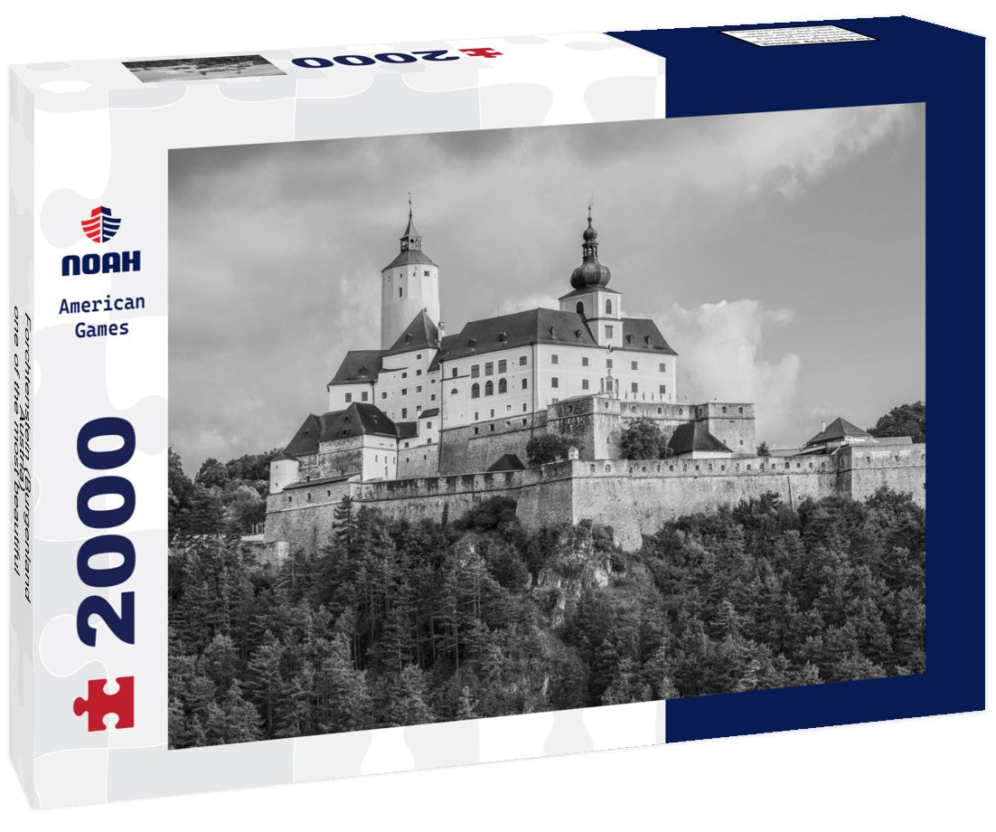 Forchtenstein (Burgenland, Austria) - one of the most beautiful castles in Europe 2000pc PuzzleBlack and White