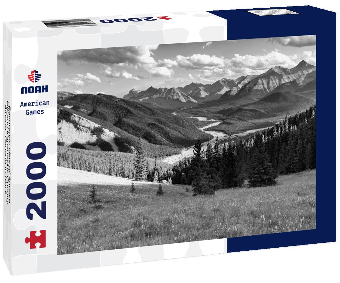 Sunrise Hill and Kananaskis Country, Alberta, Canada 2000pc PuzzleBlack and White