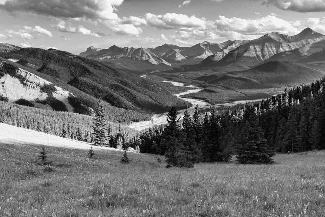Sunrise Hill and Kananaskis Country, Alberta, Canada 2000pc PuzzleBlack and White