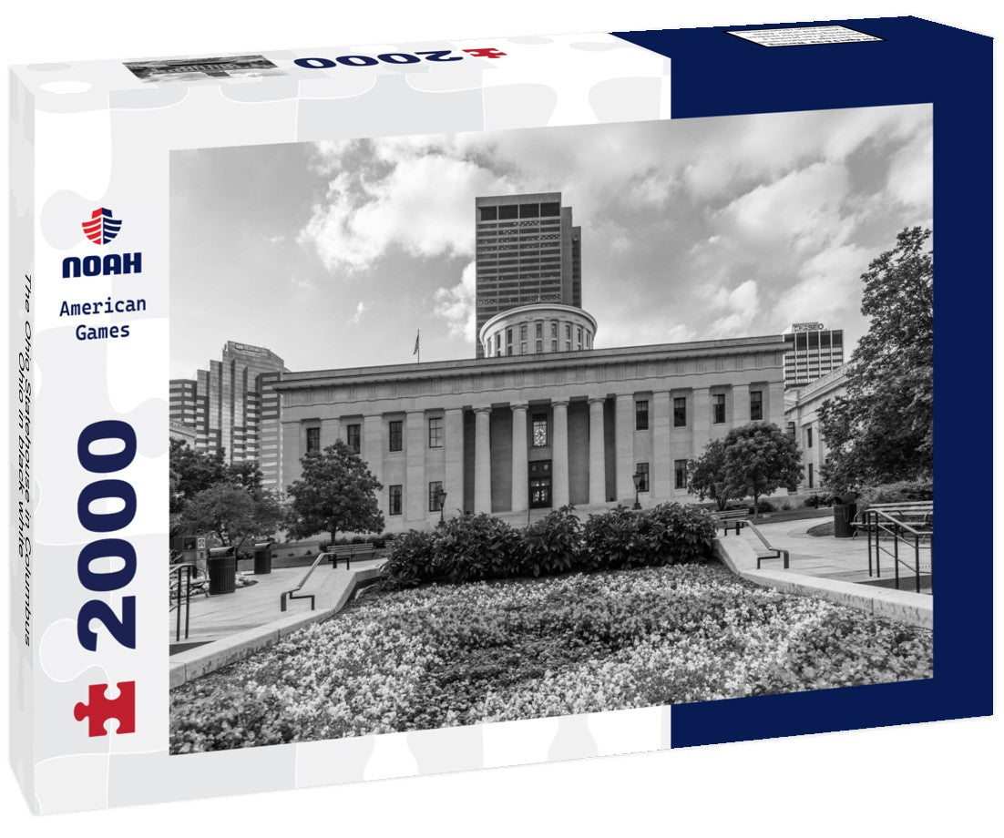 The Ohio Statehouse in Columbus, Ohio 2000pc PuzzleBlack and White