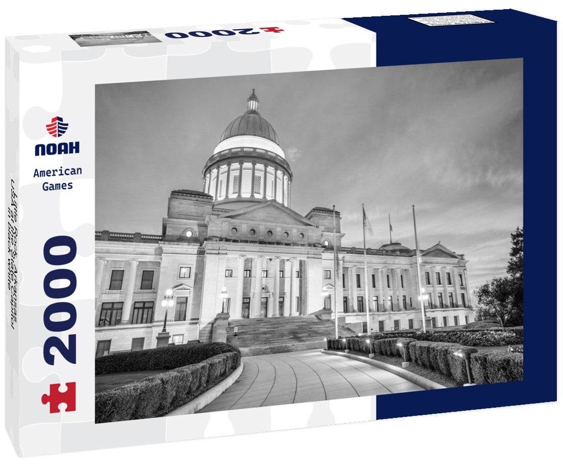 Little Rock, Arkansas, USA at the State Capitol 2000pc PuzzleBlack and White