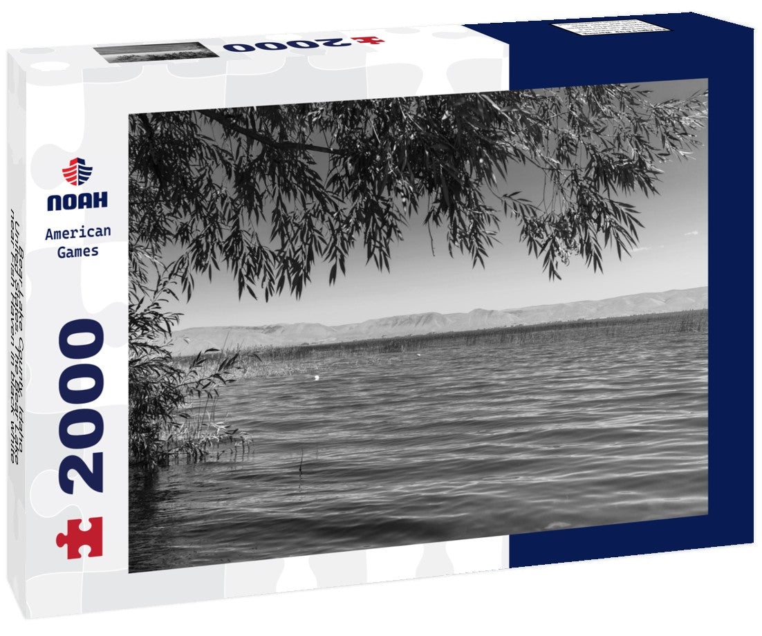 Noah Jigsaw Puzzle Bear Lake County, Idaho, United States. The Bear Lake near Fish Haven in black white 2000 pieces