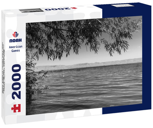 Noah Jigsaw Puzzle Bear Lake County, Idaho, United States. The Bear Lake near Fish Haven in black white 2000 pieces