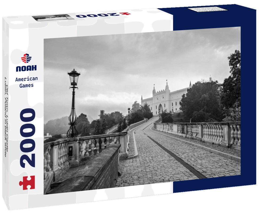 Old Town, Lublin Castle, Lublin, Poland 2000pc PuzzleBlack and White