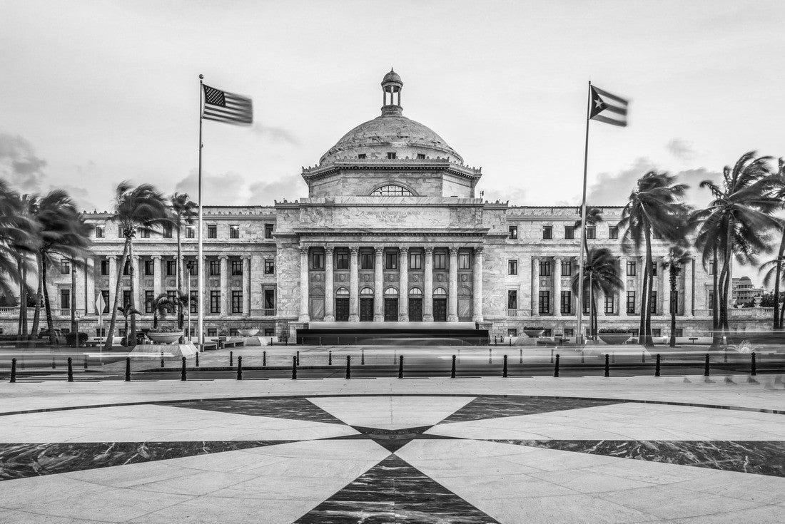 San Juan, Puerto Rico capitol 2000pc PuzzleBlack and White