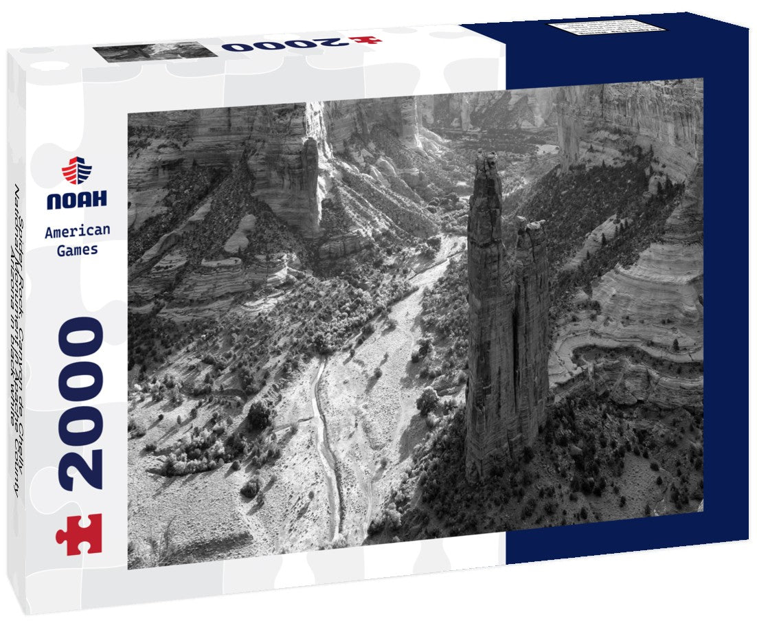 Spider Rock, Canyon de Chelly National Monument in Apache County, Arizona 2000pc PuzzleBlack and White