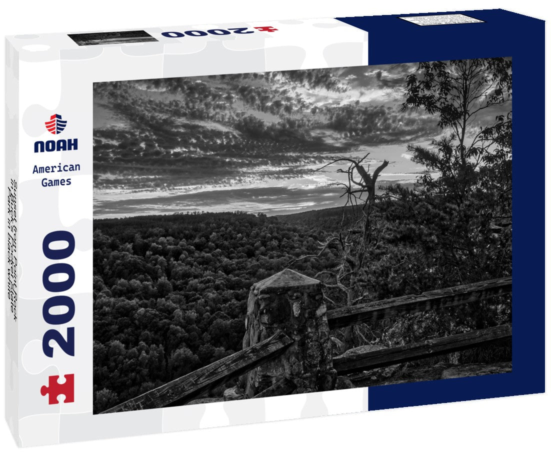 Sunset from Point Rock in Buck's Pocket State Park 2000pc PuzzleBlack and White